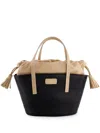 Giambattista Valli Logo-patch Beach Bag In Black