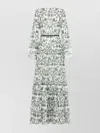 Giambattista Valli Floral Print Maxi Dress With Fitted Waist