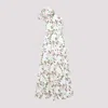 Giambattista Valli One-shoulder Floral Maxi Dress In Ivory Multi