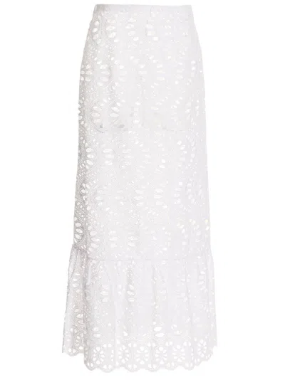 GIAMBATTISTA VALLI LONG COTTON SKIRT