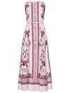 Giambattista Valli Floral Print Sleeveless Belted Midi Dress