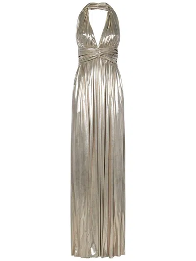 Giambattista Valli Long Dress In Metallic
