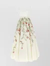 Giambattista Valli Long Dress With Fitted Bodice And Floral Print