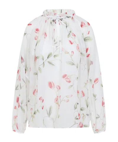 GIAMBATTISTA VALLI FLORAL-PRINT BLOUSE