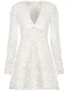 Giambattista Valli Lace Mini Dress In White