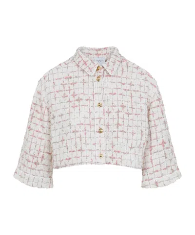 GIAMBATTISTA VALLI SILK CROPPED SHIRT