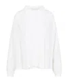 Giambattista Valli Long-sleeved Blouse In Silk Blend In White