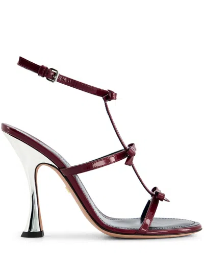 Giambattista Valli Love Bow High-heel Sandals In Brown