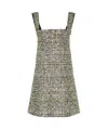 Giambattista Valli Lurex Mini Dress In Gray