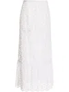 Giambattista Valli White Gonna Lunga Macram In White