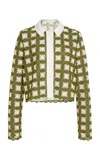 Giambattista Valli Macrame Jacket In Green
