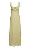 Giambattista Valli Macrame Maxi Dress In Green