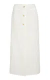 Giambattista Valli Macrame Midi Skirt In Ivory