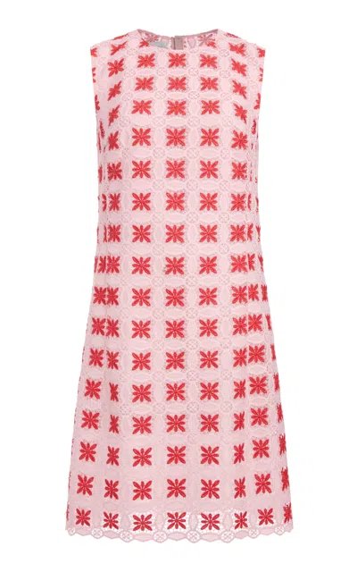 Giambattista Valli Macrame Mini Dress In Pink