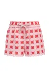 Giambattista Valli Macrame Shorts In Pink