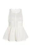 Giambattista Valli Macramé Top In White