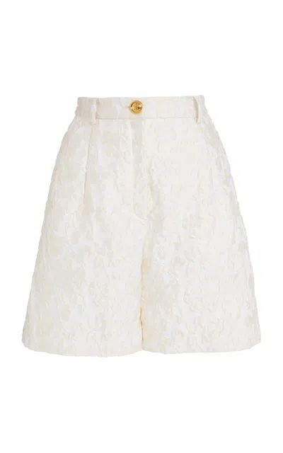 Giambattista Valli Matelassé Shorts In White