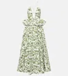 Giambattista Valli Maxikleid Aus Baumwolle In Weiss