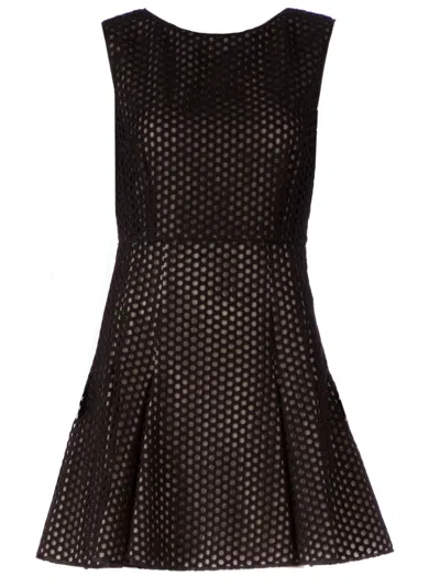 Giambattista Valli Mesh Dress In Black