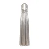 Giambattista Valli Laminated Gold Cotton Long Dress With Plunging Neckline