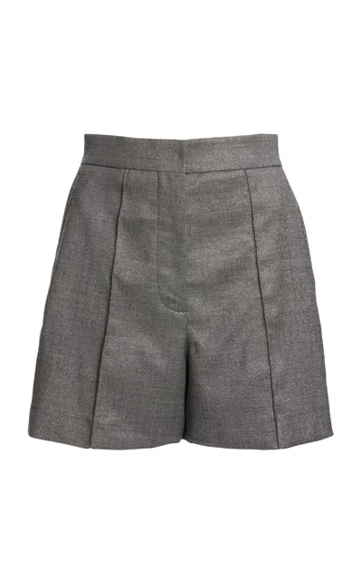 Giambattista Valli Mid-rise Lurex Shorts In Grey