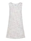 Giambattista Valli Grid-pattern Midi Dress In White