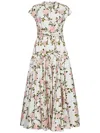 Giambattista Valli Printed Cotton Poplin Maxi Dress In White