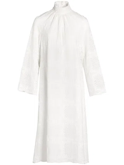 Giambattista Valli Midi Kaftan Dress In White