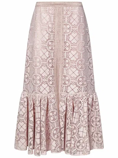 Giambattista Valli Midi Skirt In Pink