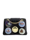 Giambattista Valli Mini Airbag Micromosaic-print Shoulder Bag In Black