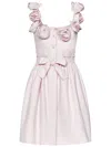 Giambattista Valli Floral Applique Mini Dress In Pink