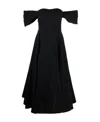 Giambattista Valli Draped Off-the-shoulder Midi Dress In Black