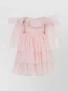 Giambattista Valli Off-shoulder Layered Mini Dress Ruffles In Multi