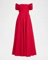 Giambattista Valli Convertible Neckline Cotton Poplin Ballgown