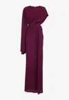 Giambattista Valli One-should Gown In Burgundy