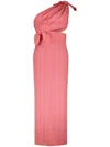 Giambattista Valli Women's One-shoulder Cut-out Gown In Pink