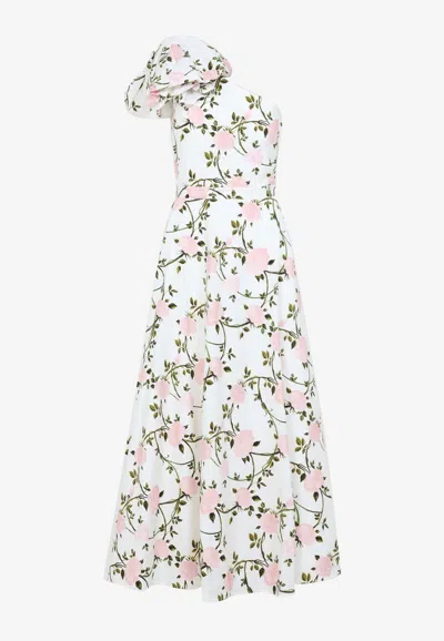 Giambattista Valli One-shoulder Floral Maxi Dress In Multicolour