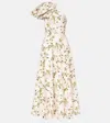 Giambattista Valli One-shoulder Ruffled Cotton Cocktail Dress In White