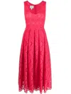 Giambattista Valli Women's Open Lace Midi-dress In Rosa