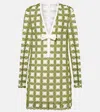 Giambattista Valli Open-knit Minidress In Green