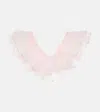 Giambattista Valli Ruffled Tulle Bikini Top In Pink