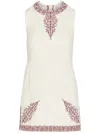 Giambattista Valli Paisley Mini Dress In Neutrals