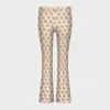 Giambattista Valli Floral-jacquard Cropped Flared Trousers
