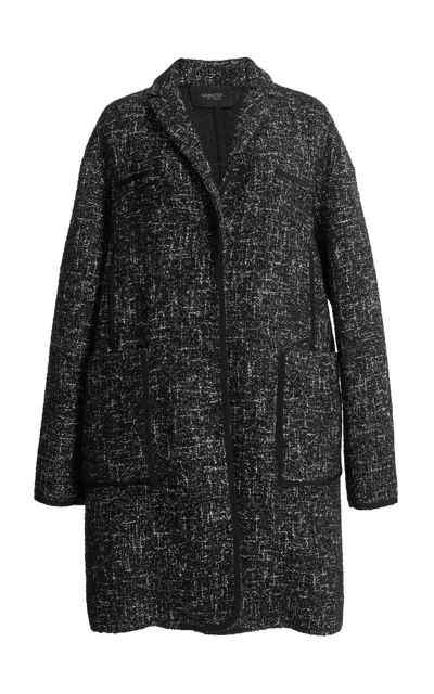 Giambattista Valli Patch-pocket Boucle Coat In Black