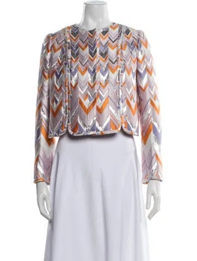 Pre-owned Giambattista Valli Patterned Jacket In Multicolor