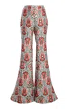 Giambattista Valli Patterned Jacquard Flared Pants In Multi