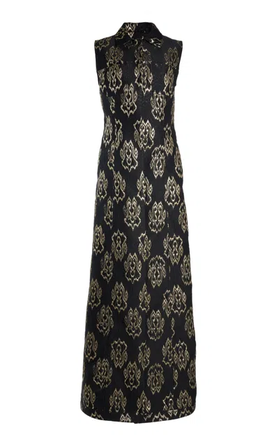 Giambattista Valli Patterned Jacquard Gilet In Black