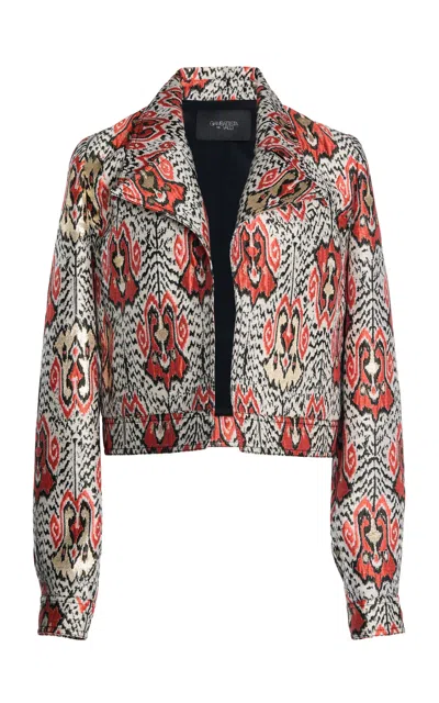 Giambattista Valli Patterned Jacquard Jacket In Multi