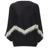 Giambattista Valli Pearl Sweater Top In Black