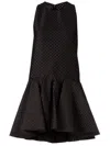 Giambattista Valli Perforated Dress In Black